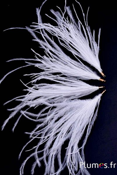 Anhänger Strauß - 9-12 cm - weiß